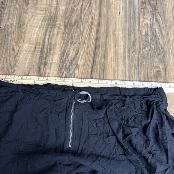 New Look Womens Pants Size 3X Black Loose Fit Wide‎ Leg - Picture 5 of 13